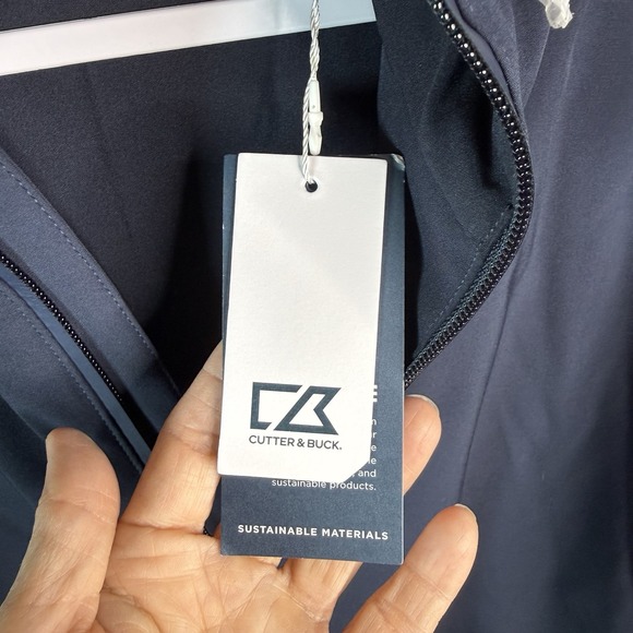 Cutter and Buck Camano Everyday Eco Jacket Navy Blue Full Zip XXL NWT - Picture 4 of 10